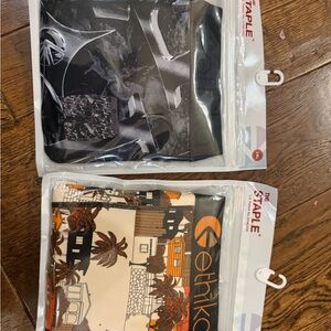 Ethika Black and Orange Graphic Boxer Briefs